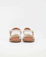 SANDALIA MUJER NAPA HIELO TACON BAJO PLANTA DE GEL OH MY SANDALS 5993