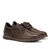 ZAPATO CASUAL MARRON ENGRADADO F0974 KIRO K.CAFÉ