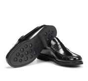 ZAPATO MOCASIN HOMBRE CON ANTIFAZ COLOR NEGRO FLUCHOS STAMFORD F0047