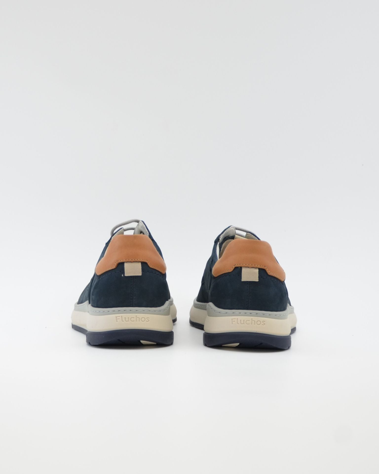 ZAPATO CASUAL HOMBRE FLUCHOS COLOR MARINO CON CORDON JEFF F2212 OCEANO