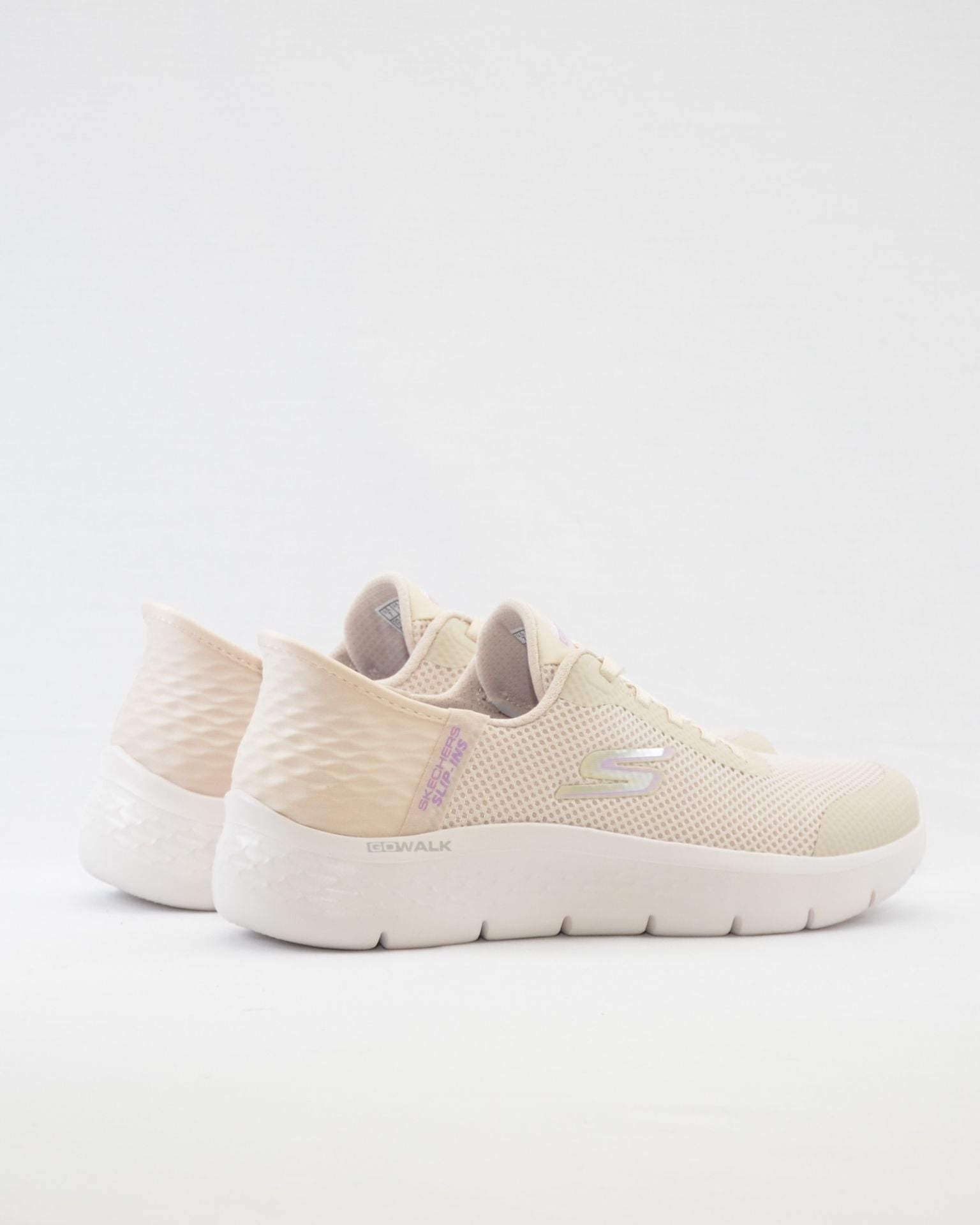 SNEAKERS MUJER SKECHERS 124836 OFWT BLANCO ROTO SLIP-INS