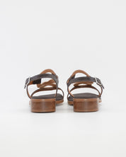 SANDALIA MUJER TACON BAJO COMBI MARRON DORADO PLANTA DE GEL OH MY SANDALS 5893