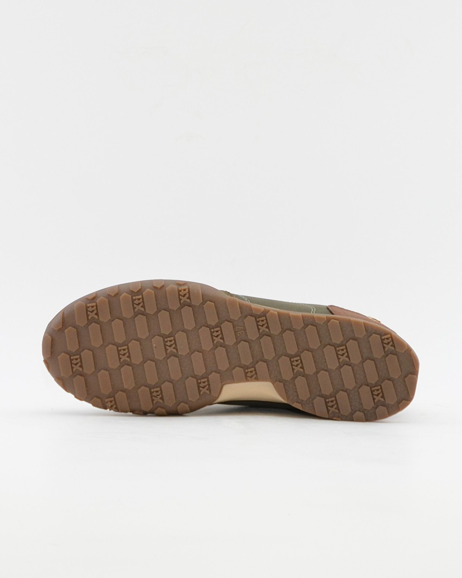 DEPORTIVO SNEAKER MUJER PLANA COLOR KAKI XTI 146146