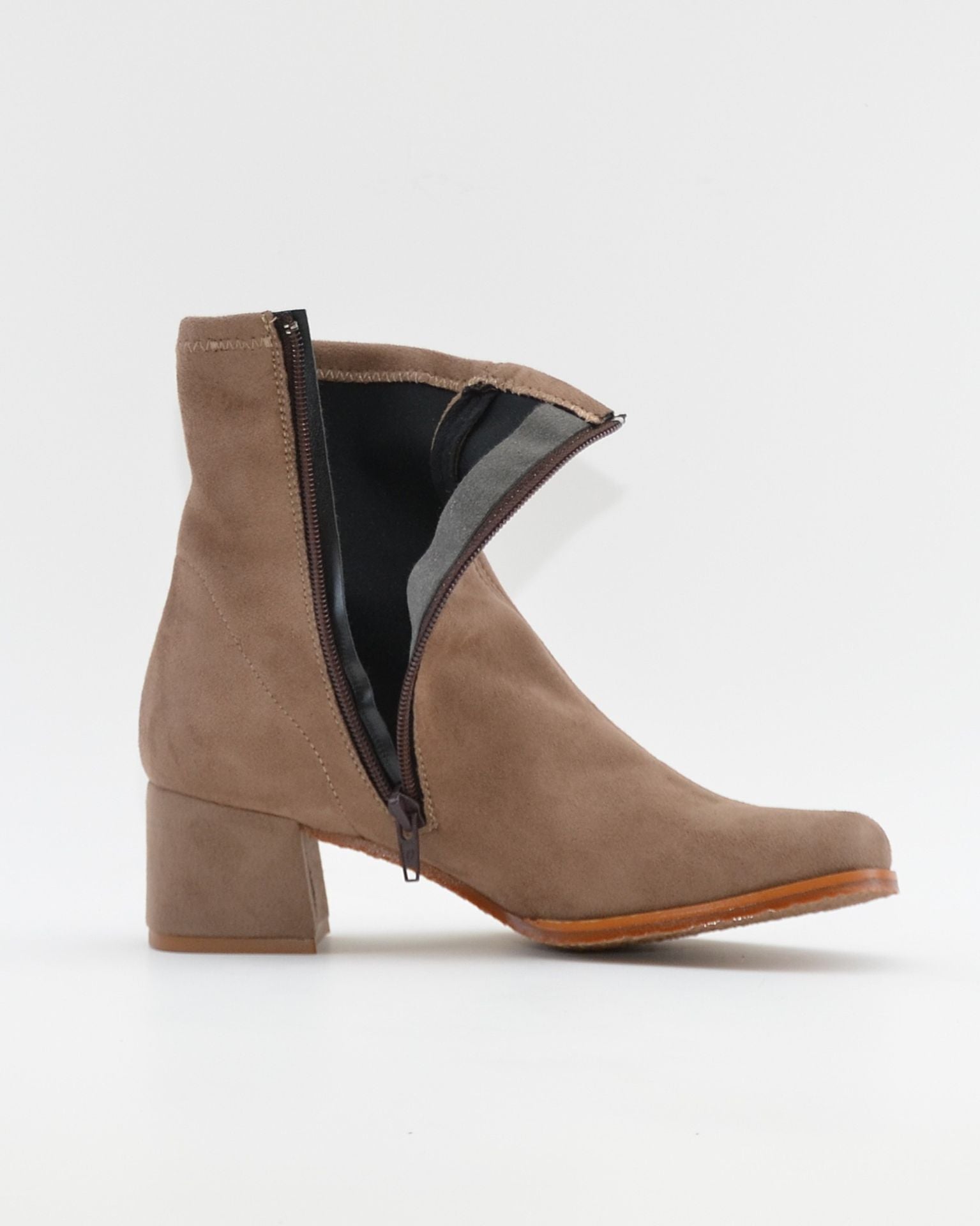 BOTIN LYCRA MUJER COLOR TAUPE LACOMBA ALMOND