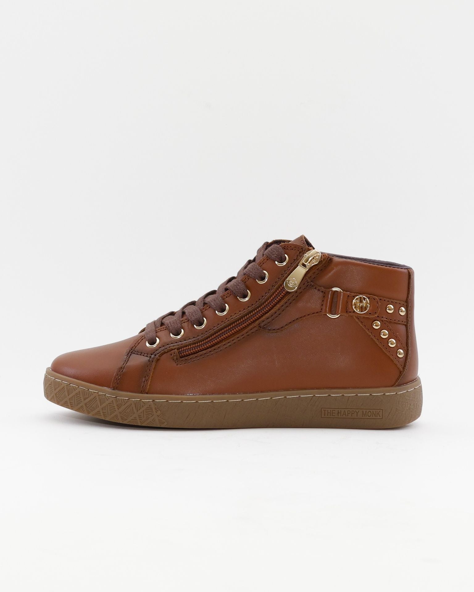 BOTIN DEPORTIVO PLANO MUJER COLOR CUERO THE HAPPY MONK PARIS 005