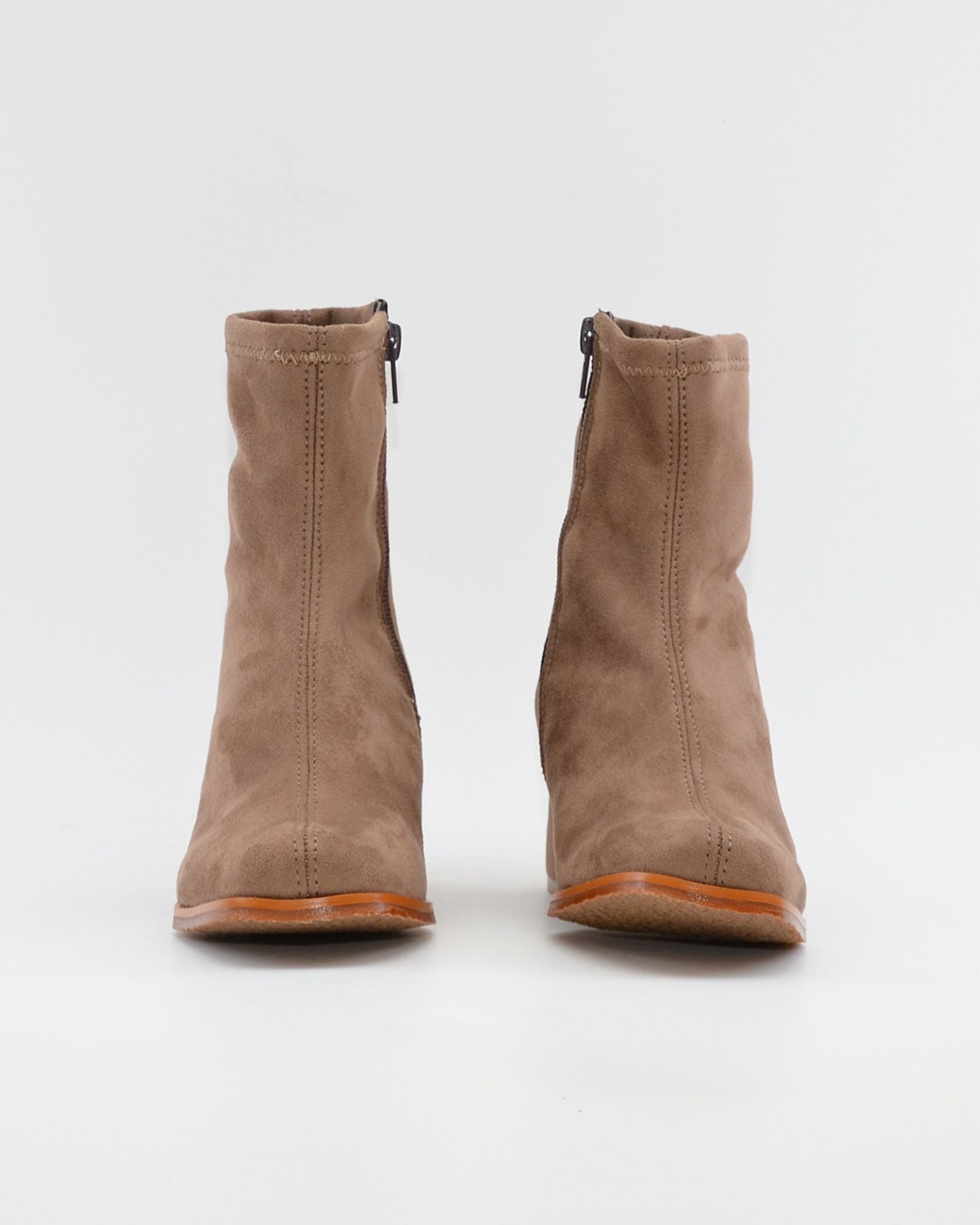 BOTIN LYCRA MUJER COLOR TAUPE LACOMBA ALMOND