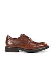 ZAPATO PICADO CORDON CUERO F0629 BELGAS CASTAÑO