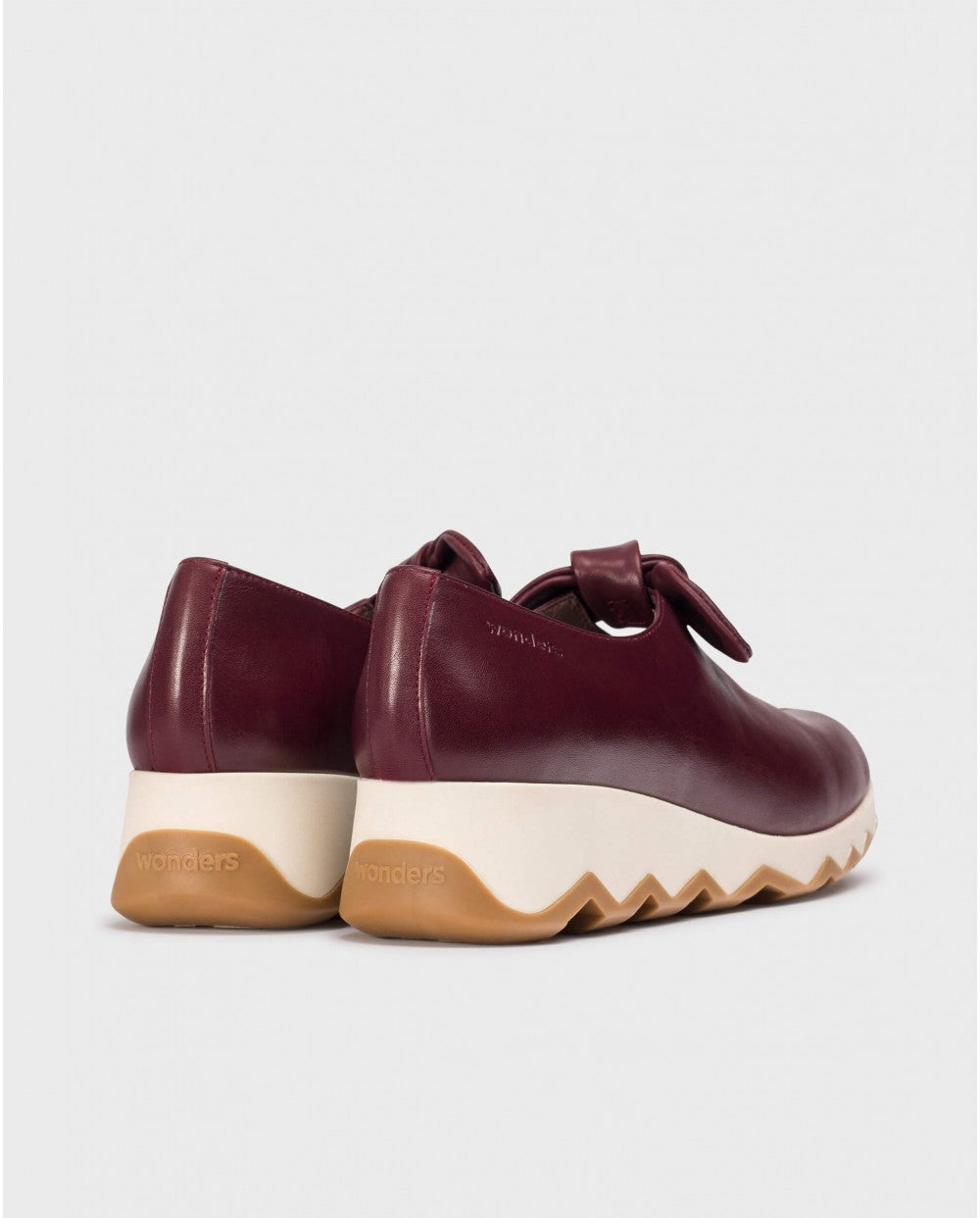 ZAPATOS CUÑA LAZO BURDEOS C7611