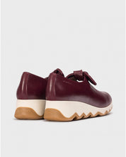 ZAPATOS CUÑA LAZO BURDEOS C7611
