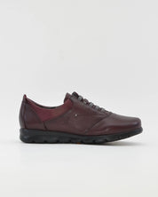 ZAPATO PLANO MUJER BURDEOS CON ELASTICOS FLUCHOS SUSAN F0354