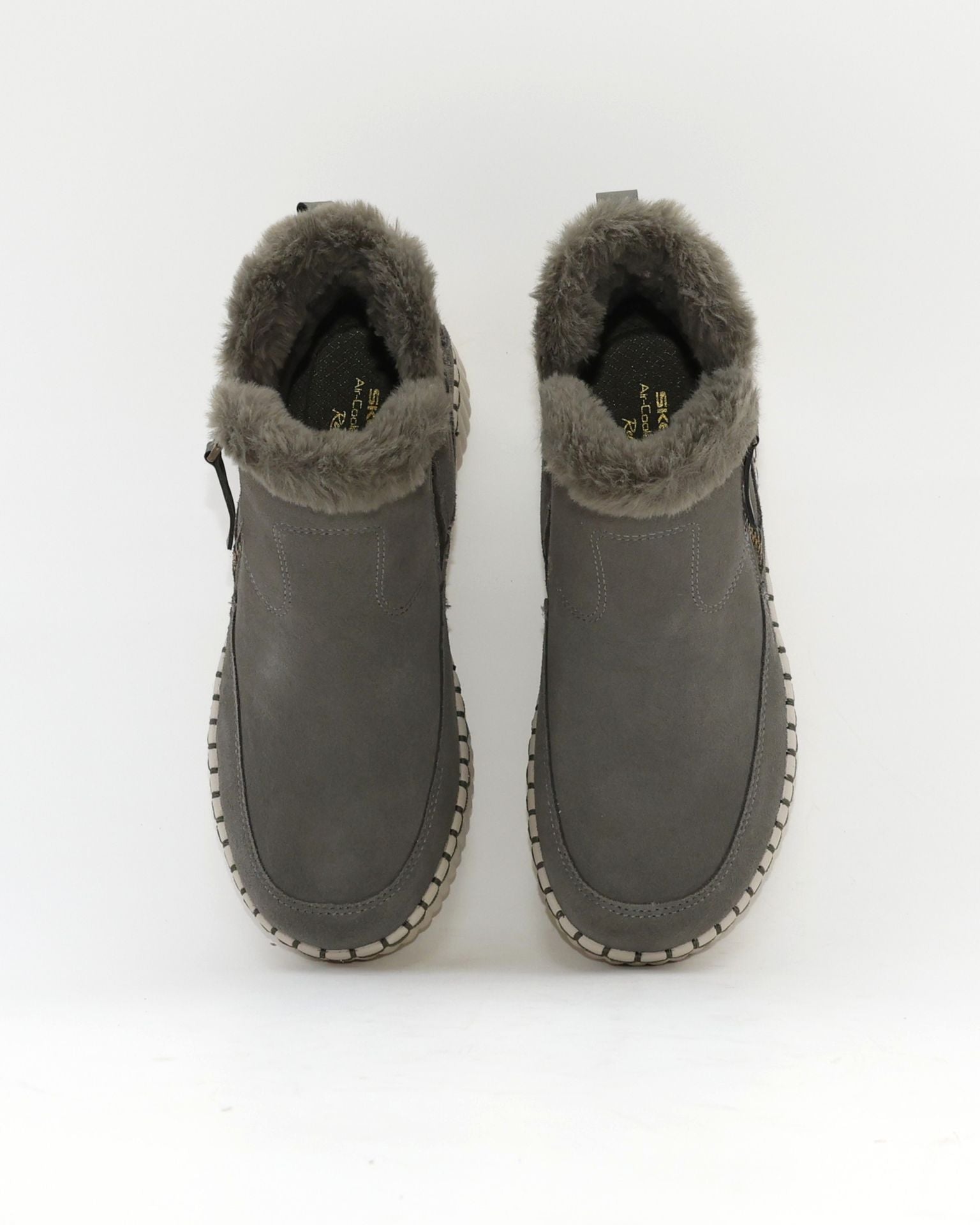 BOTIN PLANO MUJER FORRADO CON PELO SKECHERS VERDE 168108 OLV