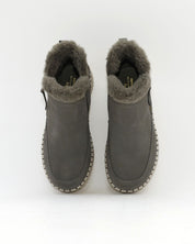 BOTIN PLANO MUJER FORRADO CON PELO SKECHERS VERDE 168108 OLV