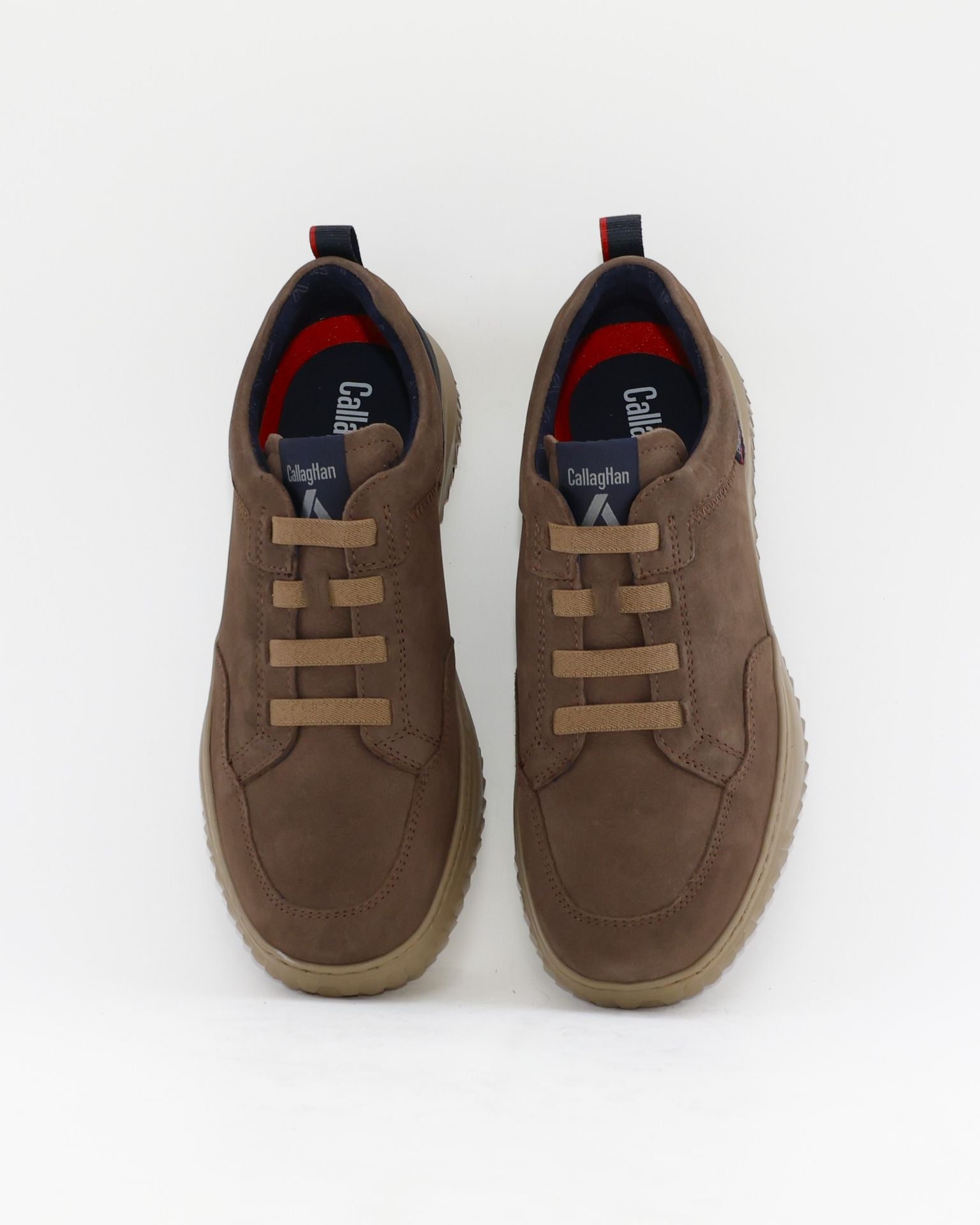 ZAPATO CASUAL HOMBRE COLOR TAUPE OSCURO CON GOMA ELASTICA 60805