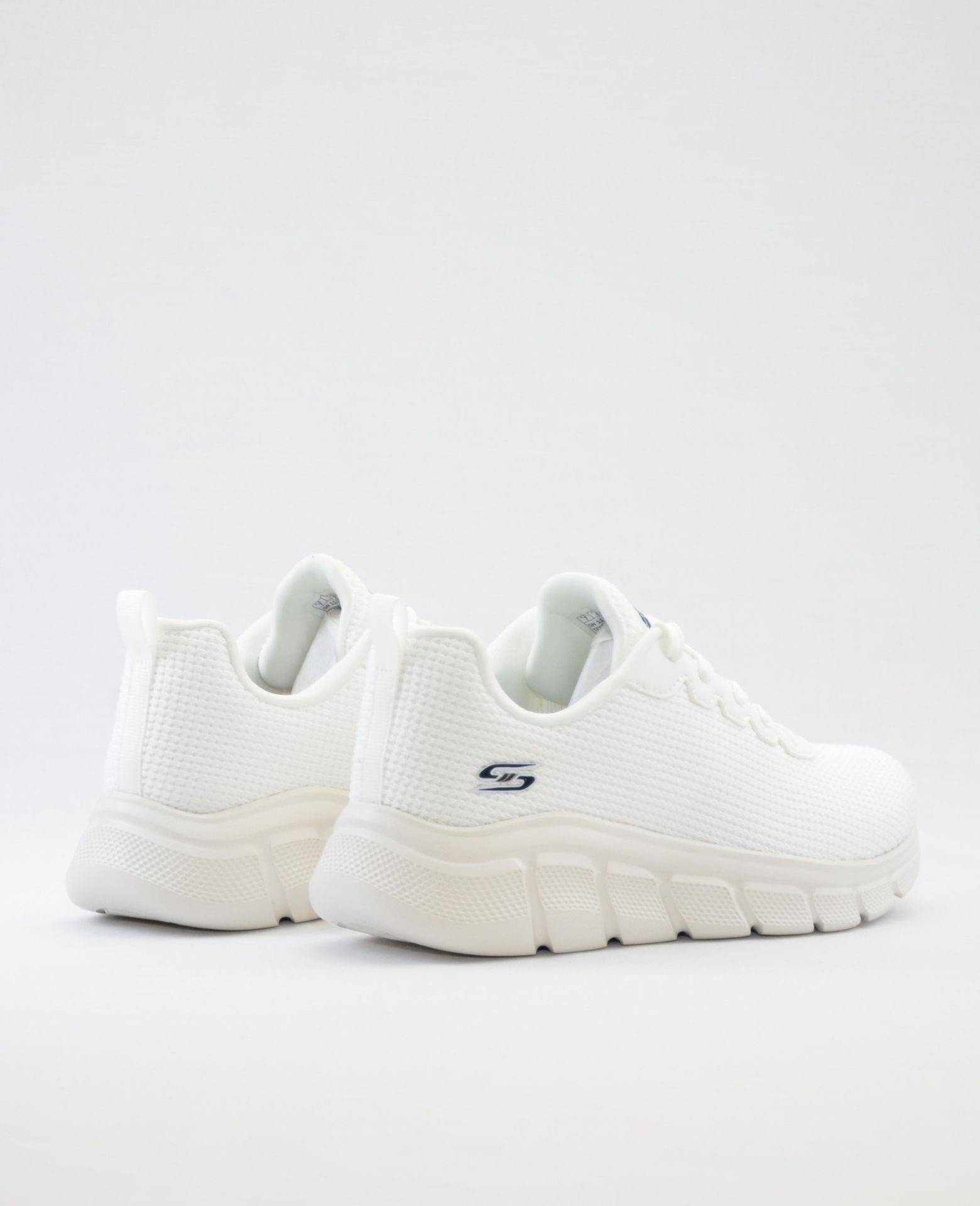 SNEAKERS MUJER SKECHERS 117346 W  BLANCO CORDONES BOBS SPORT