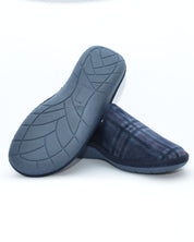 ZAPATILLAS DE CASA HOMBRE AZUL MARINO CUADROS