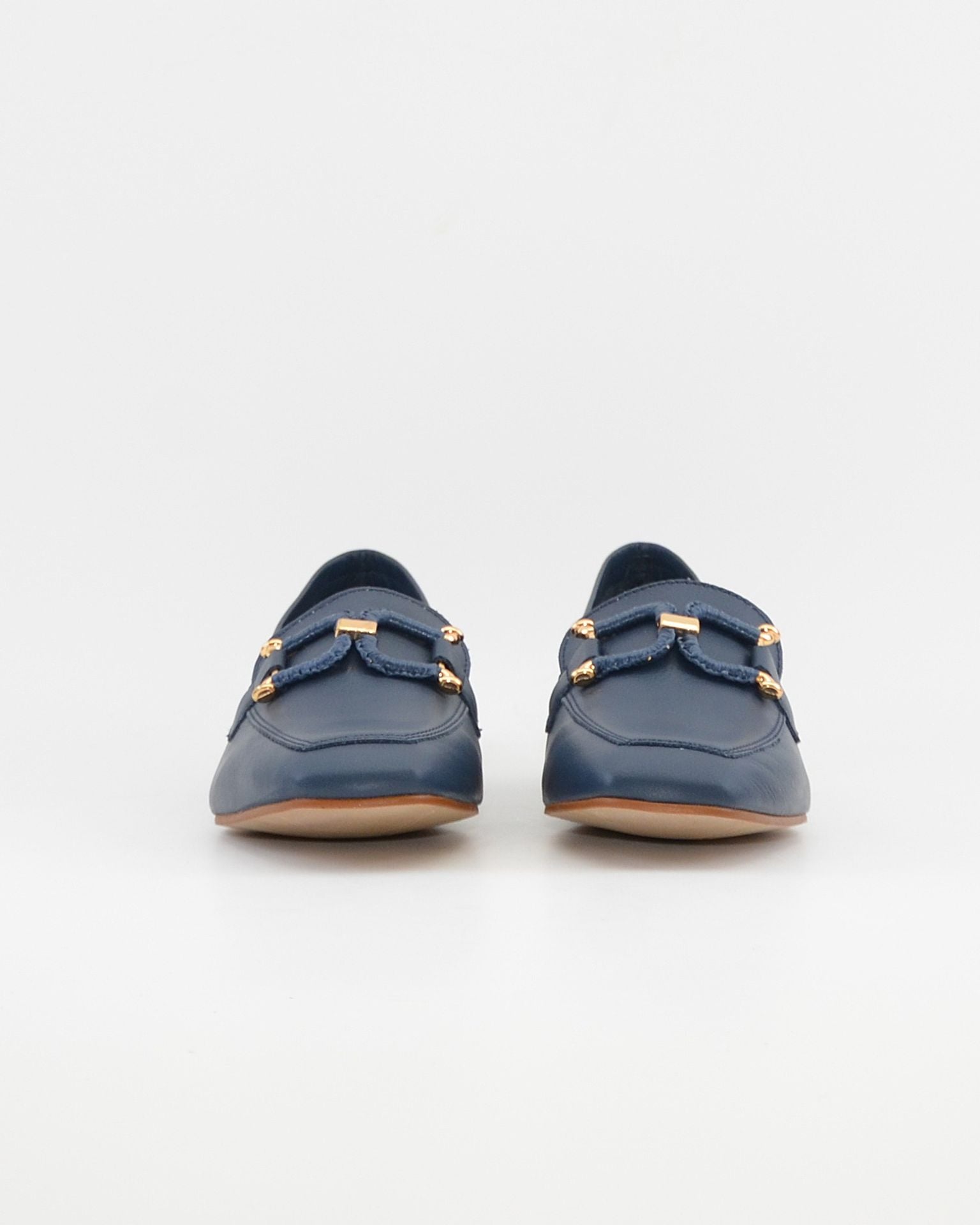 ZAPATO MOCASIN MUJER PLANO AZUL MARINO CAYETANO 17200