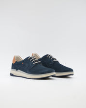 ZAPATO CASUAL HOMBRE FLUCHOS COLOR MARINO CON CORDON JEFF F2212 OCEANO