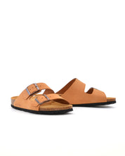SANDALIA BIO MUJER DOS HEBILLAS D´KORKINS PARIS NOBUCK CAMEL