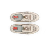 ZAPATO FLUCHOS MUJER COLOR BLANCO ROTO CON ELASTICOS METALIZADOS FLUCHOS SELLA F2143 RAW