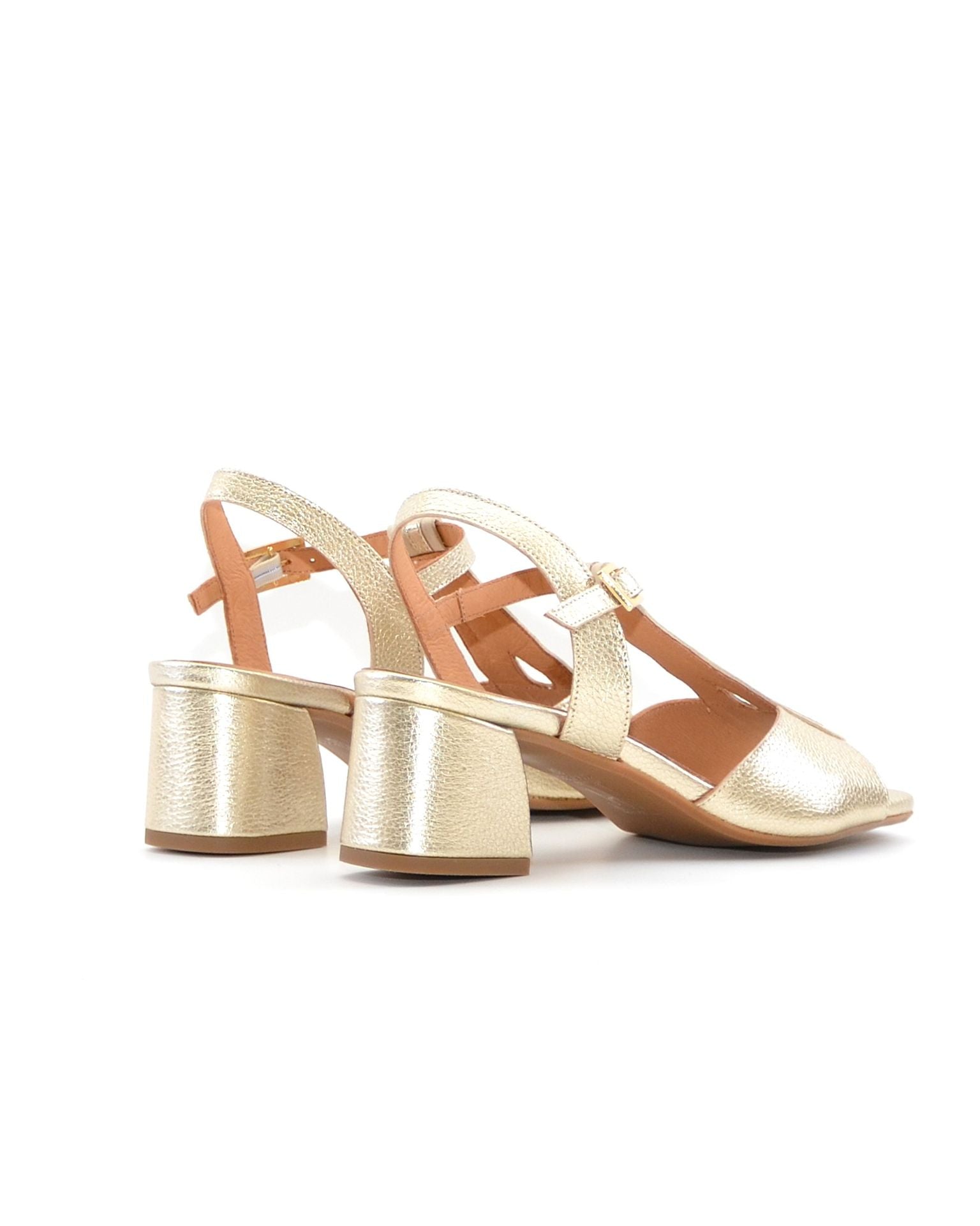 SANDALIA TACON MUJER COLOR PLATINO FRANK STARM H047