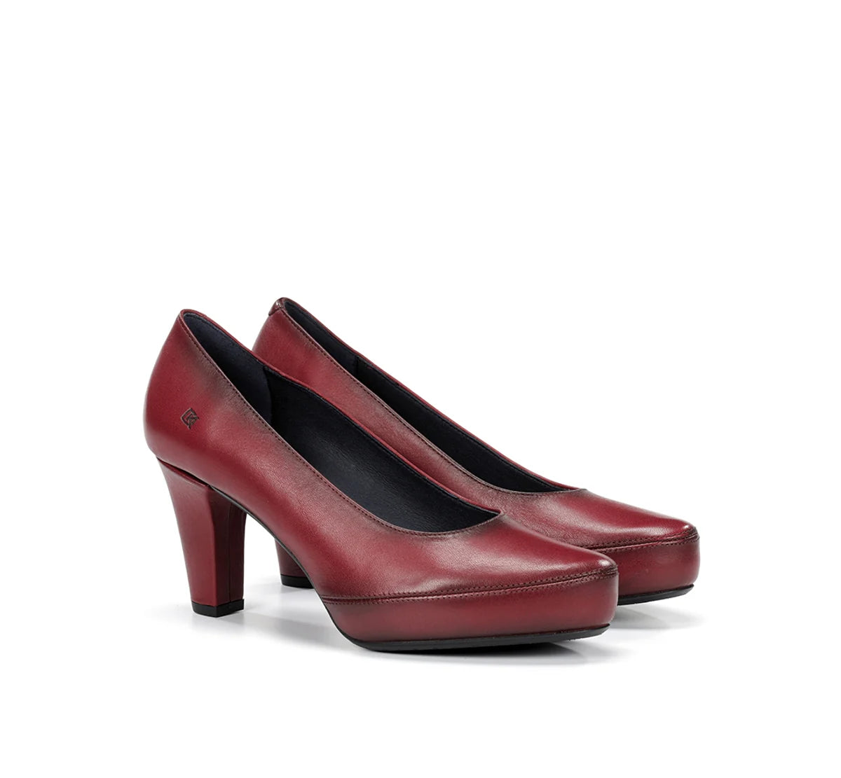 ZAPATO SALON PLATAFORMA COLOR PICOTA