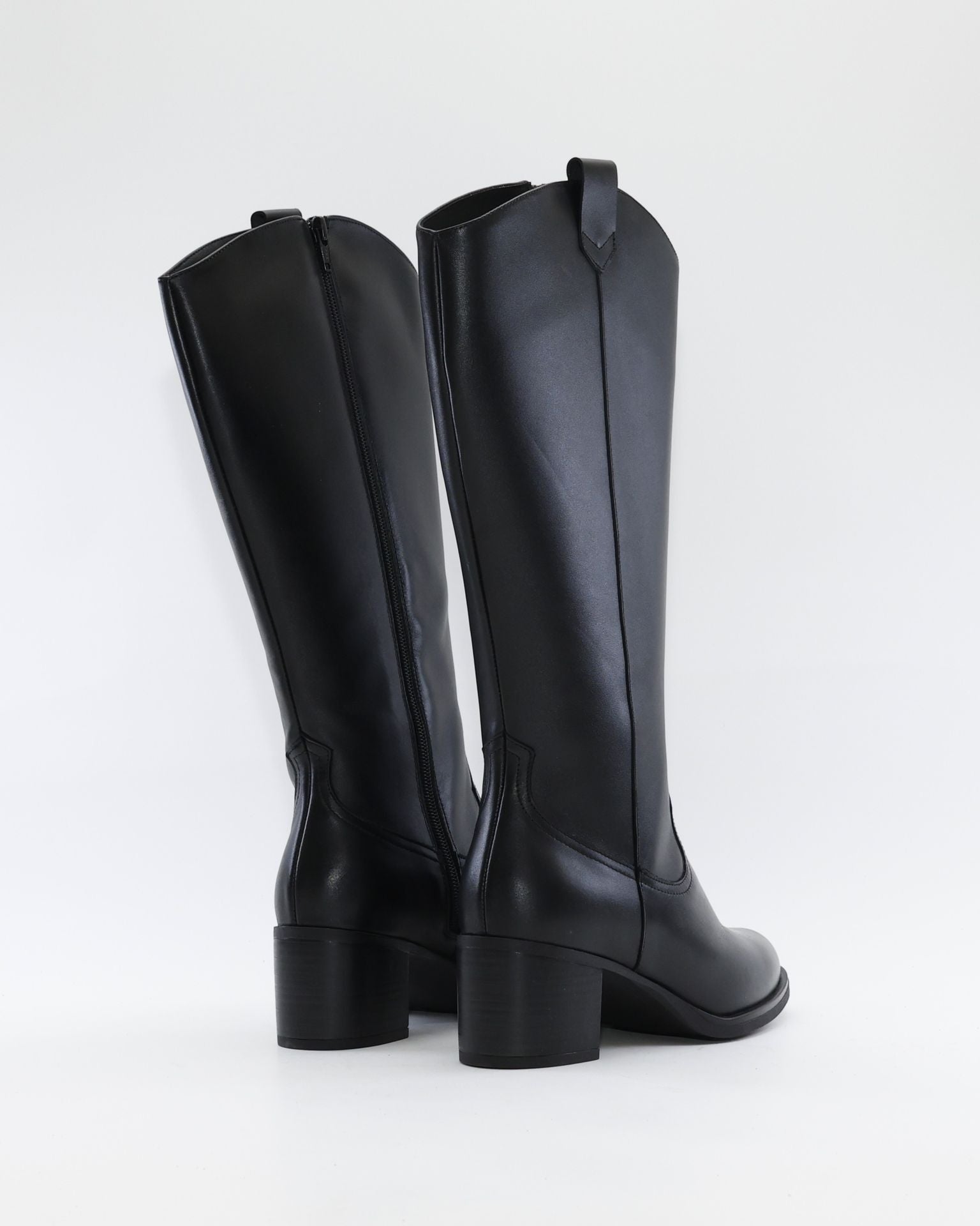 BOTA ALTA MUJER ANCHO ESPECIAL DE GEMELO ANCHO PIESANTO 235461 XL NATUR NEGRO
