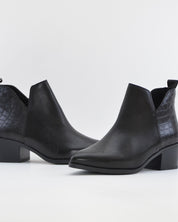 BOTIN MUJER TACON ANCHO PIEL NEGRO KAOLA 3056