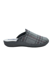 ZAPATILLAS DE CASA HOMBRE CUADROS GRIS