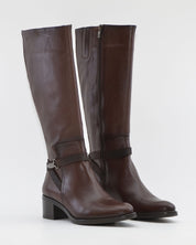 BOTA ALTA MUJER PIEL COLOR MARRÓN DORKING by FLUCHOS D8965