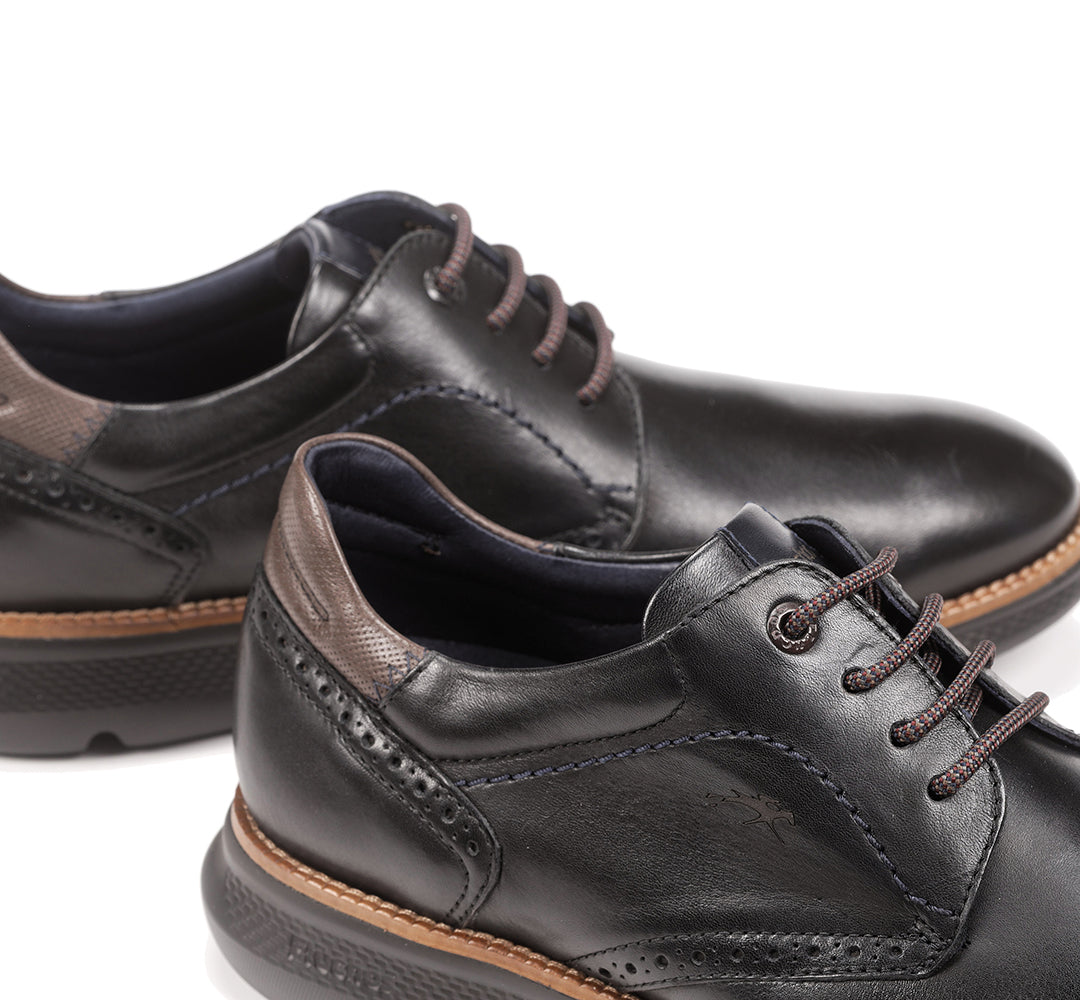 ZAPATO CASUAL NEGRO CORDON F1351 WILLIAM HABANA
