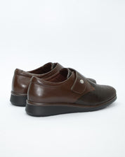 ZAPATO VELCRO ANCHO ESPECIAL MARRON 10710