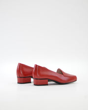 ZAPATO MOCASIN MUJER TACON BAJO ROJO D CHICAS 0181