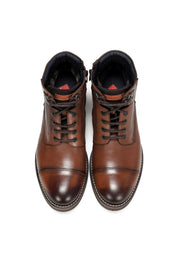 BOTIN CORDON Y CREMALLERA MARRON F1342 TERRY H.CAMEL