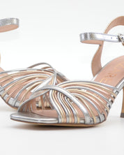 SANDALIA FIESTA MUJER TIRAS METALIZADAS AZAREY 531L881