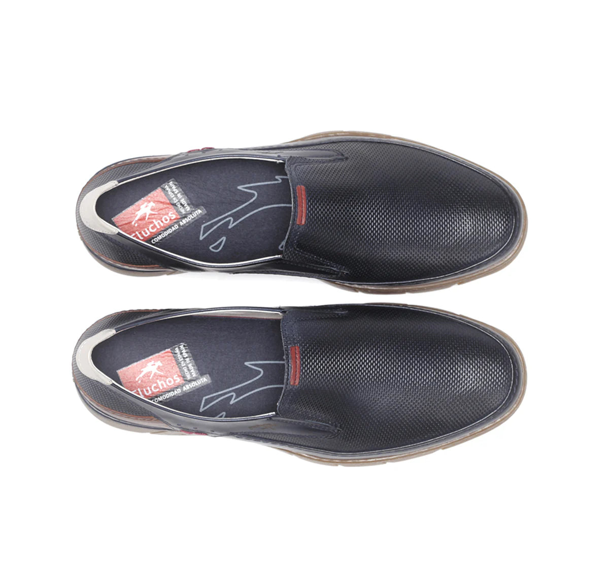ZAPATO MOCASIN HOMBRE FLUCHOS COLOR AZUL MARINO BARRY F1157 OCEANO