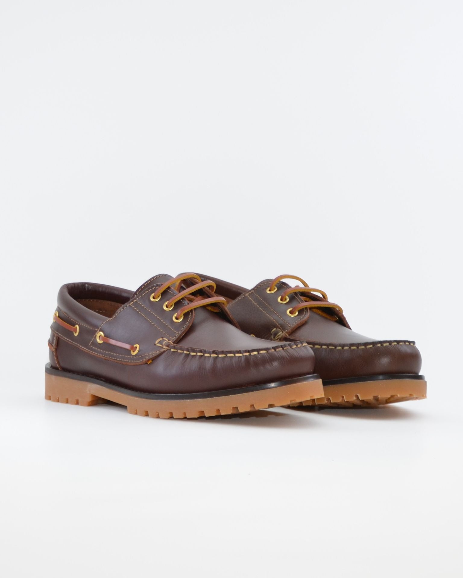 NAUTICO HOMBRE COLOR MARRON SEAHORSE PISO DE GOMA COSIDO