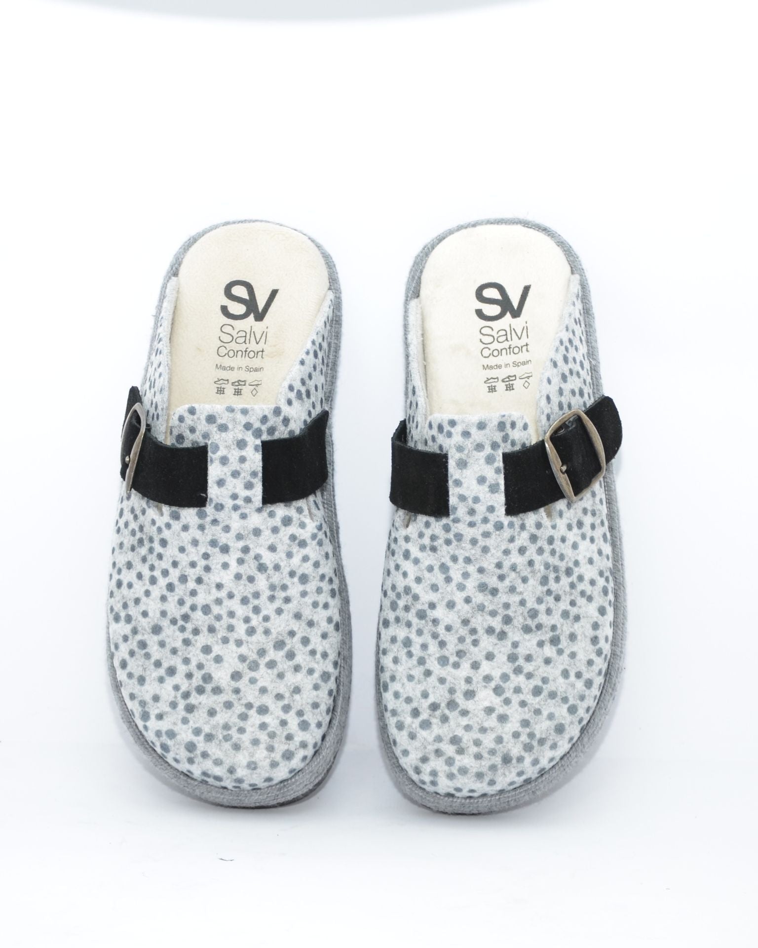 ZAPATILLAS DE CASA MUJER  CON HEBILLA