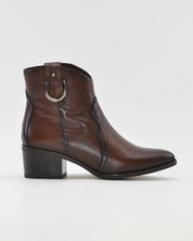 BOTIN MUJER COWBOY PIEL MARRÓN CON HEBILLA KAOLA 3054