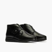 BOTIN ANCHO ESPECIAL VELCRO NEGRO 10713