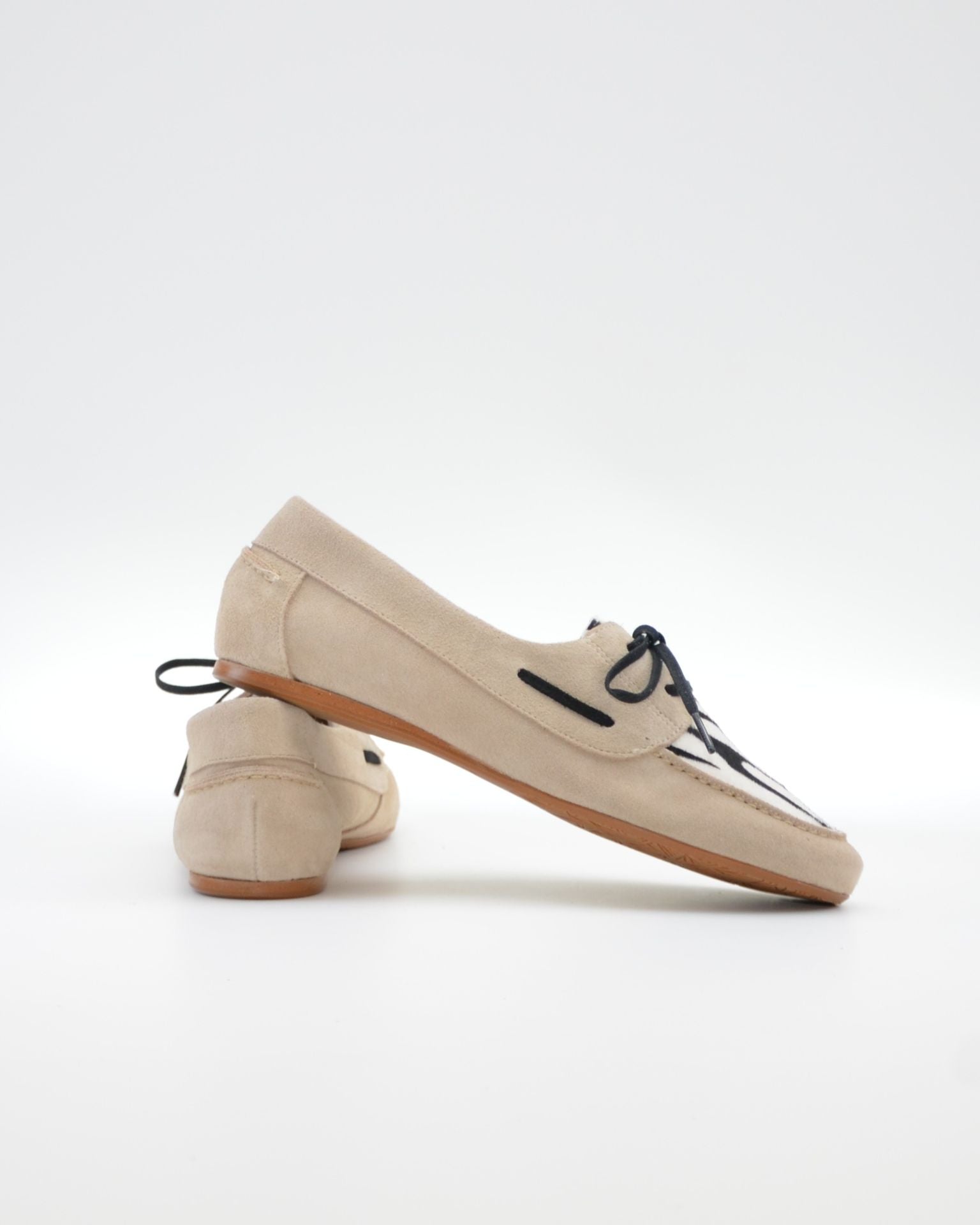 MOCASIN NAUTICO MUJER SERRAJE BEIGE ANIMAL PRINT GLADIOLUS