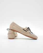 MOCASIN NAUTICO MUJER SERRAJE BEIGE ANIMAL PRINT GLADIOLUS