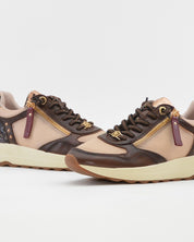 ZAPATILLA SNEAKER MUJER CARMELA COLOR MARRÓN CON TAUPE 164221