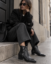 BOTIN MUJER PIEL TACON BAJO COLOR NEGRO REGARDE LE CIEL LORI 02 NEGRO