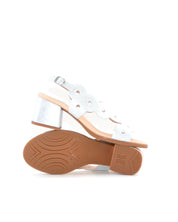 SANDALIA TACON MUJER COLOR PLATA METALIZADO 34209