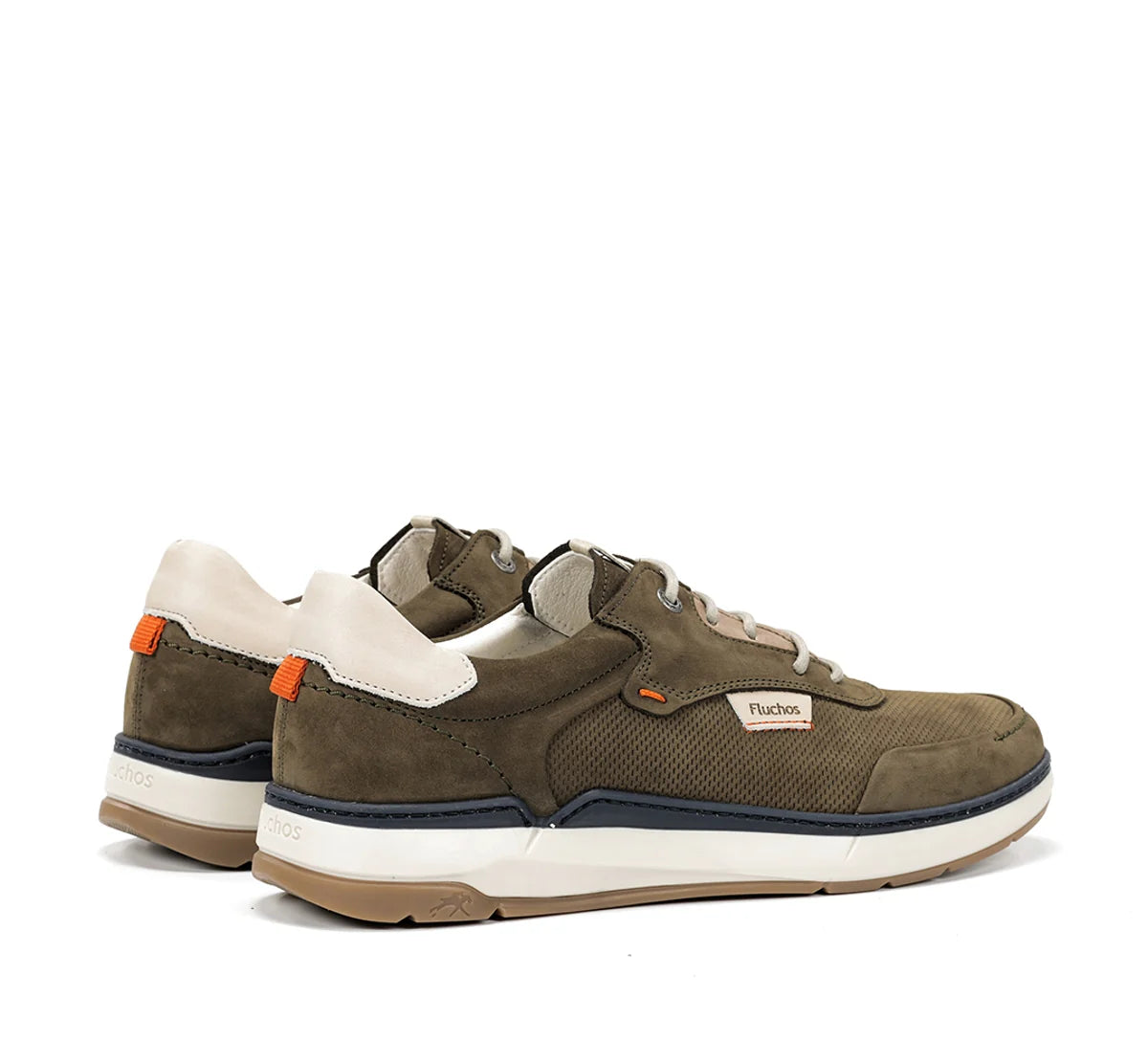 ZAPATO CASUAL HOMBRE FLUCHOS COLOR KAKY CON CORDON JEFF F2210 STONE
