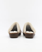 ZAPATILLAS DE CASA MUJER ABIERTA DEVALVERDE 1205 BEIGE VACA