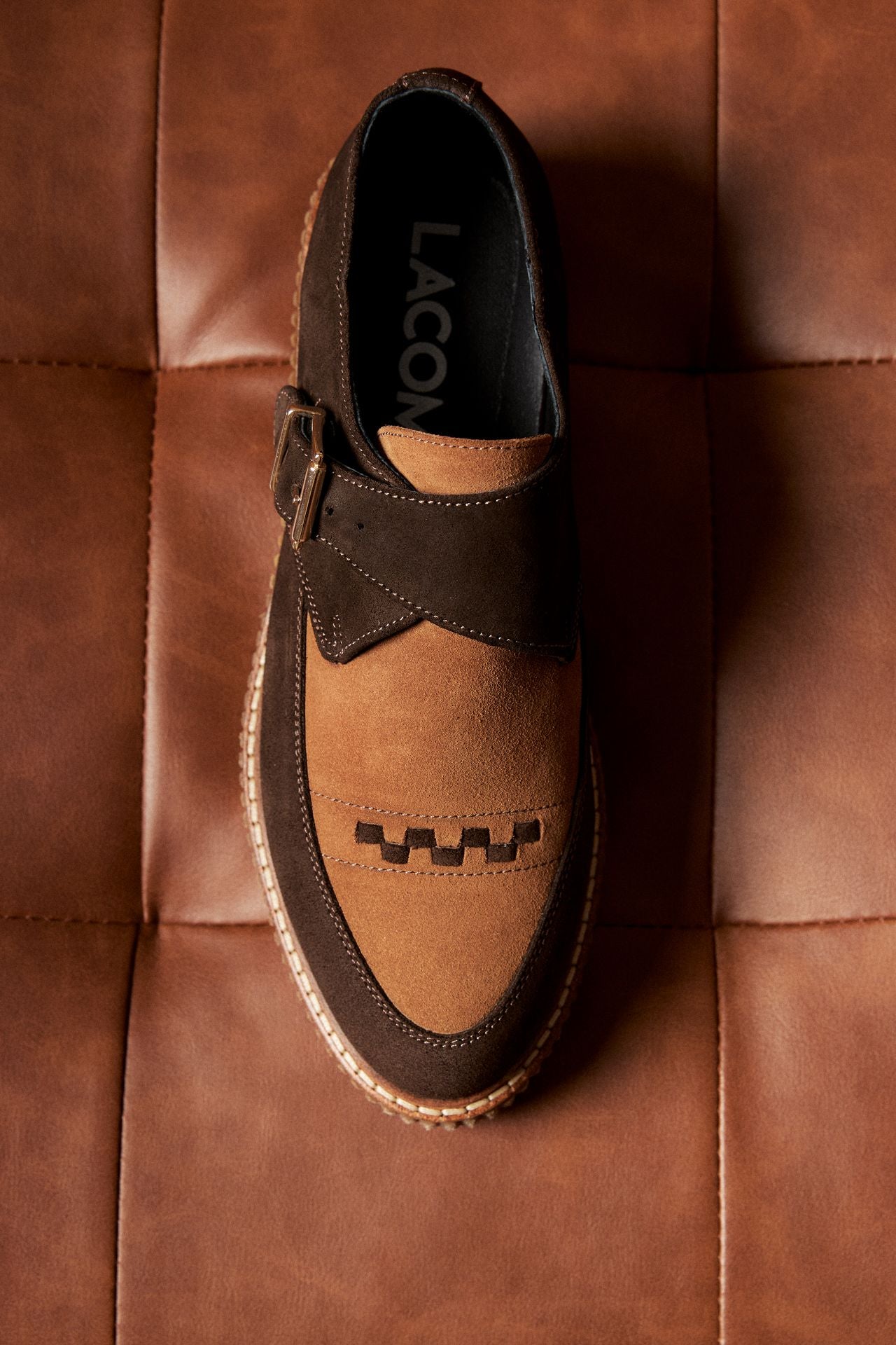 ZAPATO MUJER HEBILLA SERRAJE MARRON LACOMBA CESTRUM