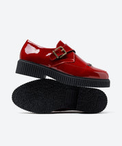ZAPATO MUJER HEBILLA CHAROL ROJO LACOMBA GAURA