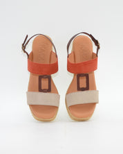 SANDALIA CUÑA MUJER BICOLOR KAOLA 1121 COMBI NORDICK