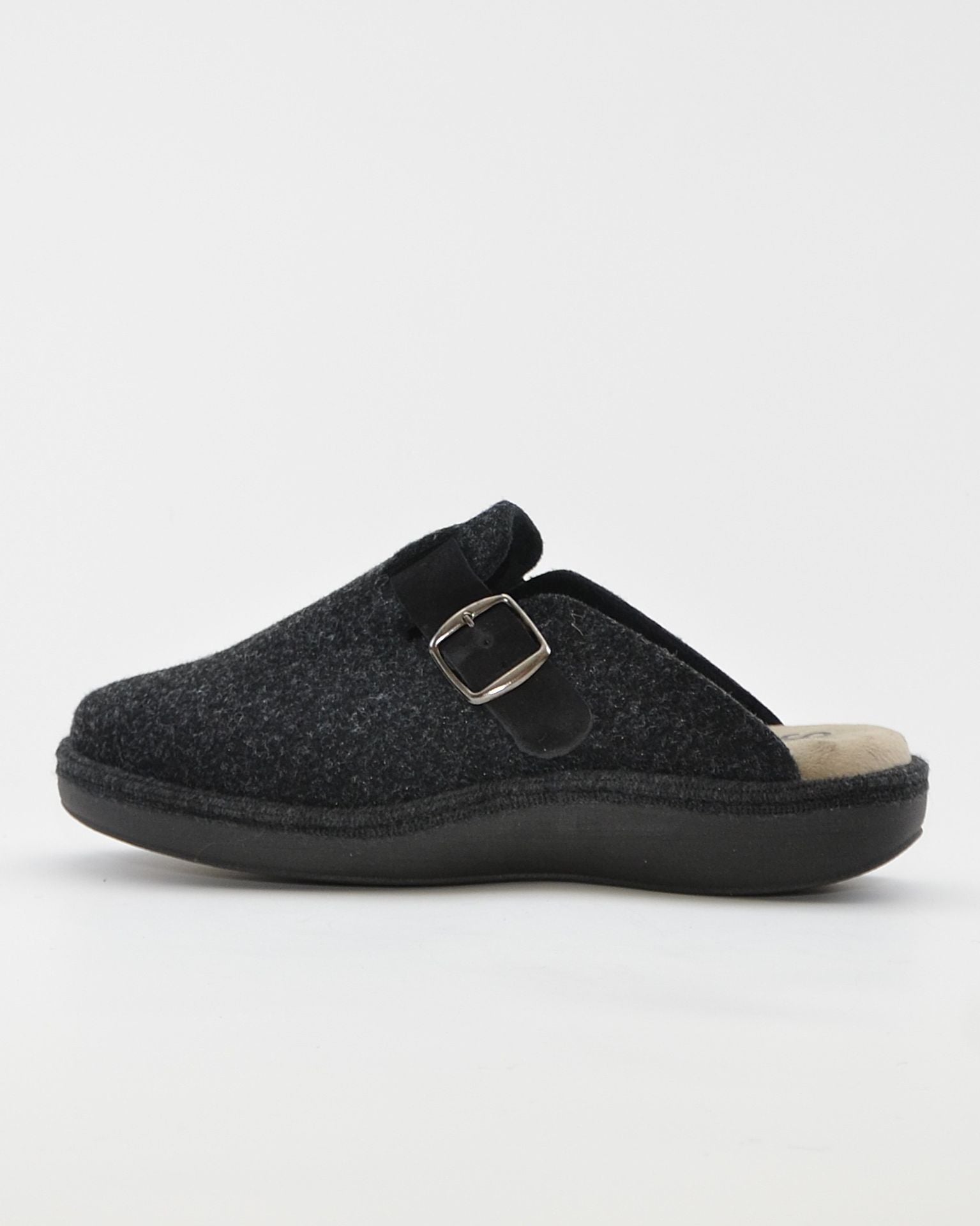 ZAPATILLAS DE CASA HOMBRE CON HEBILLA SALVI 41L-000 ELFO NEGRO